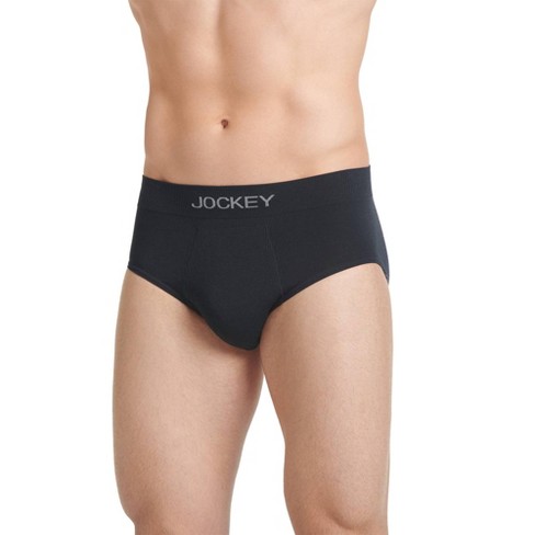 Jockey Men's FormFit Lightweight Seamfree Brief XL Black