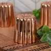 Darware Copper Canelé Pastry Molds; 2in Bordeaux French Custard Cannelés Cake Traditional Pastry Baking Molds - 2 of 4