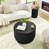 NicBex Nordic Style H-Barrel Coffee Table with Vertical Texture Design,Simple Cylinder Side Table,Center Table for Living Room,Bedroom - 3 of 4
