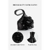 Clutch Purses for Women - Evening Bags Flower Satin Handbag Classy Wristlet Purse for Party Daily Wedding - 2 of 4