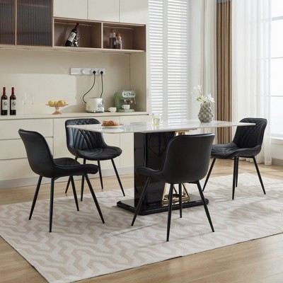 Vatros PU Leather Dinner Chairs for Kitchen Dining Room