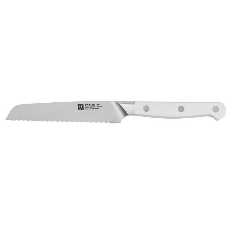 ZWILLING Pro Le Blanc 5-inch Serrated Utility Knife, 1 of 4