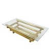 NicBex Modern 55.12" Rectangle Coffee Table with Glass Top and Steel Frame for Living Room and Office - 4 of 4