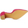 Allegra K Women's Ankle Tie Point Toe High Block Heel Dress Pumps - 4 of 4