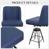 Bekrvio 26" Swivel Counter Height Bar Stools with Back-Faux Leather/Velvet Upholstered, V-Shaped Metal Legs-Modern Counter Stools for Kitchen Island - 4 of 4