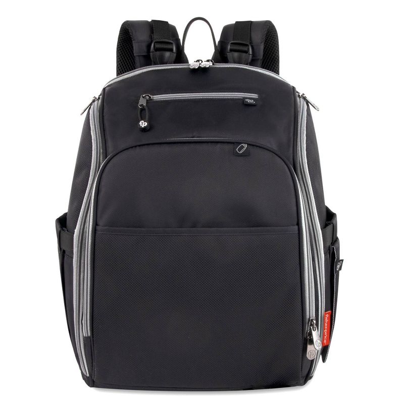 Fisher-Price Kaden Diaper Backpack - Black, 4 of 12