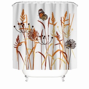 Butterflies And Dandelions Shower Curtains for Bathroom Waterproof Fabric Bath Curtain Durable Soft Stylish Bathroom Decor 72x72 Inch - 1 of 1