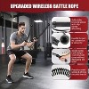 Heavy Duty Ropeless Battle Rope Set with Guide, Portable Strength Trainer for Arms, HIIT Workouts - 3 of 4