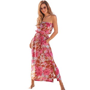 VENUS Womens Strapless Maxi Dress - 1 of 4