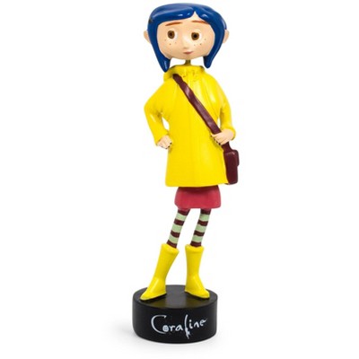 Surreal Entertainment Coraline in Rain Coat PVC Bobble Figure | 5 Inches Tall