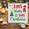 Indoor Christmas Decorations, Have a Holly Jolly Christmas Wooden Sign Decor, Farmhouse Christmas Wooden Block Sign - 2 of 3