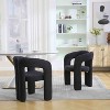 APRILSOUL Contemporary Designed Velvet Fabric Upholstered Accent,Dining Chair,Barrel Side Chairs Kitchen Armchair for Living Room set of 2 - 3 of 4