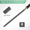 Unique Bargains Square Metal File High Carbon Steel Grip Handle Diamond Multipurpose Hand Files - 2 of 4