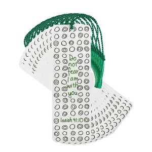 Dicksons Do Not Fear I Am with You Black White 6 inch Paper Tussled Bookmark Pack of 12 - 1 of 4