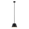 Lilly Modern Pendant Light - 12" Steel Shade, Dimmable, 1 Bulb, Chic Design for Home - 3 of 4