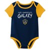 MLS Los Angeles Galaxy Infant Girls' 3pk Bodysuit - 4 of 4