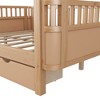 VASIP Twin Size White Wood Platform Bed with Safety Rails, Low Profile Kids Bed for Boys and Girls, Simple Assembly Wooden Frame - 4 of 4