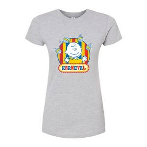 Women's - Peanuts - Charlie Brown Karneval Fitted Graphic T-Shirt - 1 of 4