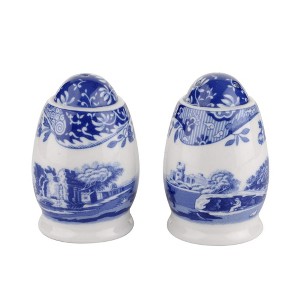 Spode Blue Italian Salt and Pepper Shakers Set, 3 Inch - Blue/White - 1 of 4
