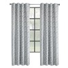 Thermaplus Patricia Blackout Providing Absolute Privacy Minimal Look to Any Room Grommet Curtain Panel 52" x 84" Silver - 2 of 4