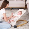 Grungis Ergonomic Baby Bouncer,Portable Foldable Baby Bouncer Seat with 3 Height Adjustments and Natural Vibrations for Babies 0-6 Months - 2 of 4