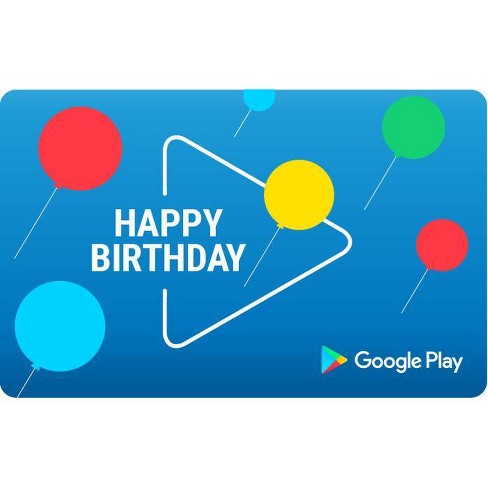 Google Play Gift Code Birthday Email Delivery Us Only Target