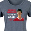 Women's Ferris Bueller's Day Off Ferris My Hero Graphic T-shirt Dress - Heather Blue - Small - 2 of 4