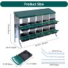 TackView Chicken Nesting Boxes, Metal Chicken Laying Box with Removable Trays and Roll Out Egg Collection for Chicken Coop - 4 of 4