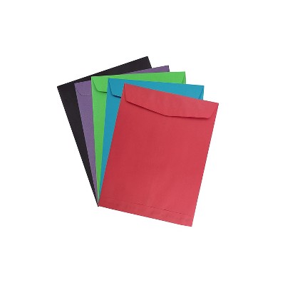 JAM Paper Open End #13 Catalog Envelope 10" x 13" Assorted 50/Pack (8035ASSRTD)