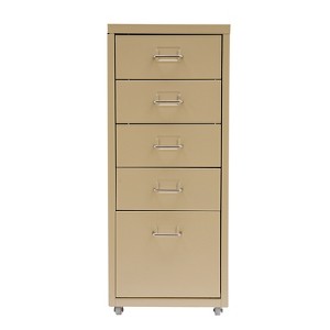 YIYIBYUS Metal File Storage Cabinet with 5 Drawers, Vertical Filing Cabinets with Wheels - 1 of 4