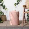 JONATHAN Y Yves 18" Modern Minimalist Rope Twist Ceramic Indoor/Outdoor Garden Stool - 2 of 4
