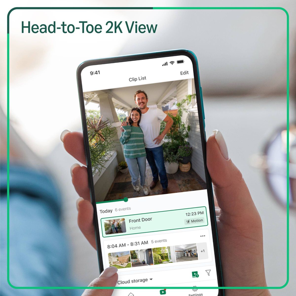 Blink Wired Doorbell 2K+ (White). Head to Toe 2K video doorbell, Continuous hardwired power - thumbnail 6