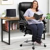 Hybition Big and Tall Office Chair-Adjustable Lumbar Support,Cushion with Spring,Black High Back Executive Desk Chairs Ergonomic Design for Back Pain - 2 of 4