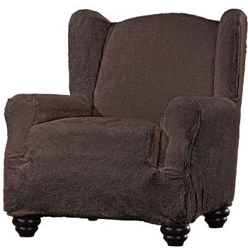Collections Etc Stretch High Pile Fleece Furniture Cover