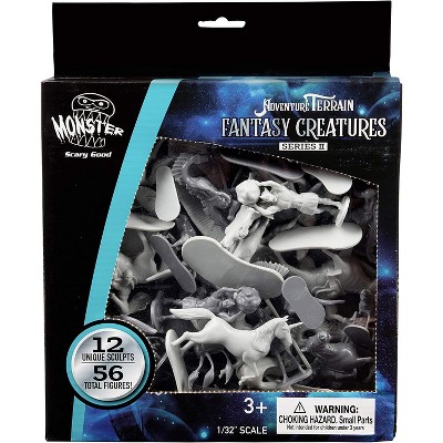 Fantasy Creatures Mini Action Figure Playset with 56 Pieces