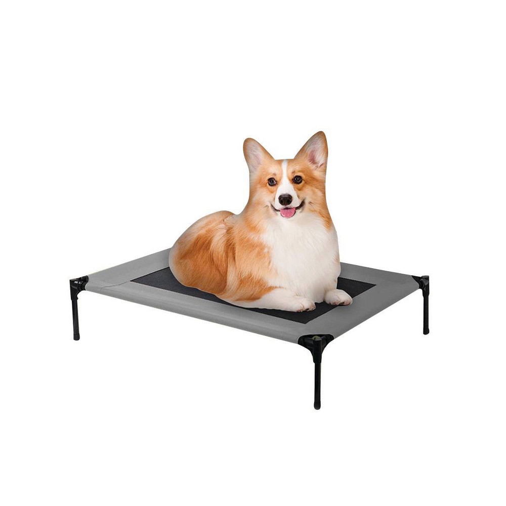 Photos - Dog Bed / Basket Solar-Tec SolarTec Cot Dog Bed - S - Gray 