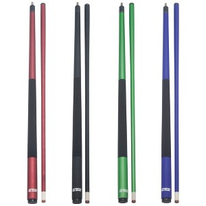 GSE Set of 4 Fiberglass Graphite Composite Billiard Pool Cue Sticks, 58" 2-Piece Pool Cues for Bar/House Use - 1 of 4