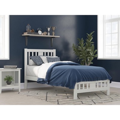 AFI Furnishings Tahoe Platform Bed TXL with Footboard WH