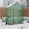 Orieon 57"x29"x77" Windowless Walk-In Greenhouse with Cover, 4-Tiers & Anchors for Indoor/Outdoor Use. - 3 of 4