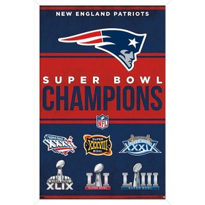 Trends International NFL New England Patriots - Champions 23 Framed Wall Poster Prints - 1 of 4