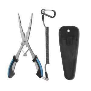 Unique Bargains Fishing Pliers Fishing Pliers Hook Remover Needle Nose Pliers Fishing 1 Set - 1 of 4