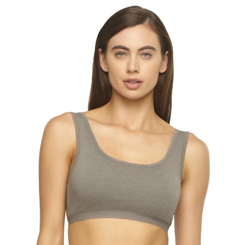 Felina Women's Organic Cotton Bralette (slate, X-small) : Target