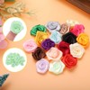 Unique Bargains Polyester Lightweight Texture Durable Ribbon Roses 50 Pcs - 4 of 4