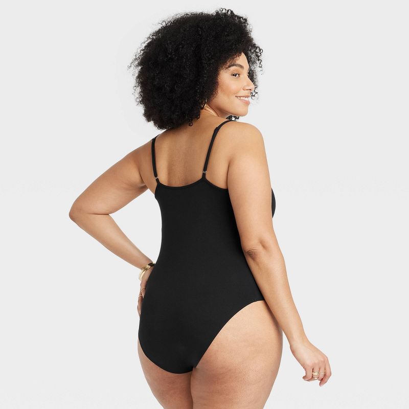 Women's Slim Fit Twist Bodysuit - A New Day™, 3 of 5