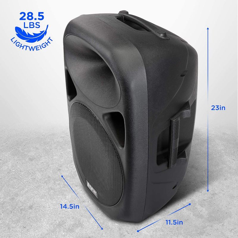 LyxPro 12” Portable Passive PA Speaker System W/Speakon, XLR Input, 4 of 6