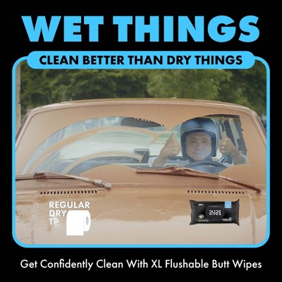 Dude Wipes Fragrance Free On-The-Go Flushable Personal Wipes - 30ct