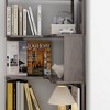 Gulches 6-Tier L-Shaped Corner Bookshelf - Wooden Freestanding Bookcase with Anti-Drop Baffles & Anti-Tipping Device, Display Storage Rack - 3 of 4