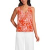 Lands' End Women's Lightweight Jersey Blouson Vneck Tank - 2 of 3