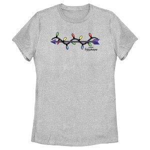 Women's Marvel Hawkeye Holiday Arrow T-Shirt - 1 of 4