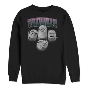 Men's Despicable Me Minion Trouble Friends Sweatshirt - 1 of 3